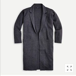 J Crew Ella open-front long sweater-blazer XX-SM